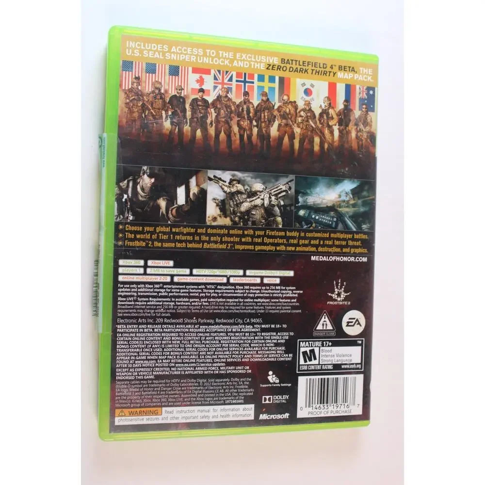 Medal of Honor: Warfighter Limited Edition (Xbox 360, 2012) Complete Tested